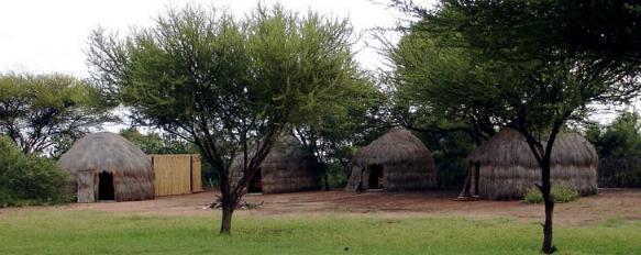 Dqae Qare Game Reserve Ghanzi, Botswana: bush huts