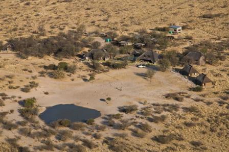 Grasslands Bushman Lodge Ghanzi, Botswana: aerial view
