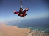 Sky diving Namibia