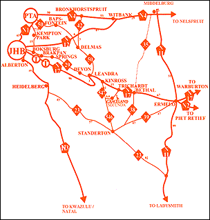 Graceland Hotel Secunda: map