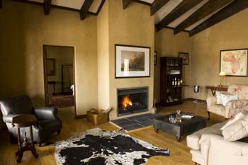 The Kalahari Manor Ghanzi, Botswana: fireplace