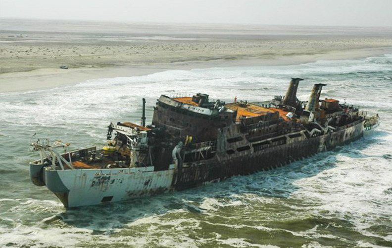 Chamarel wreck, Atlantic West Coast, Namibia
